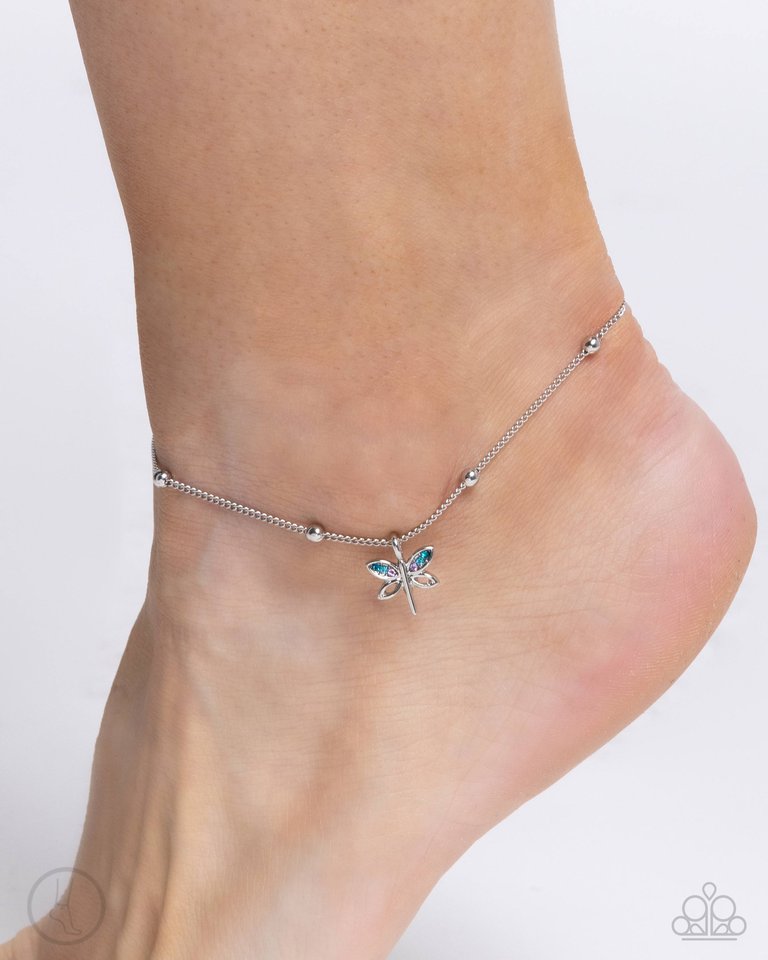 Dainty Dragonfly - Blue - Paparazzi Bracelet Image