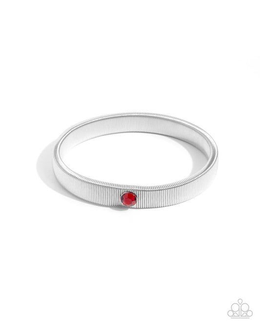 Surprising Solo - Red - Paparazzi Bracelet Image