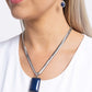 Clandestine Color - Blue - Paparazzi Necklace Image