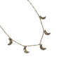 Moon Movement - Brass - Paparazzi Necklace Image