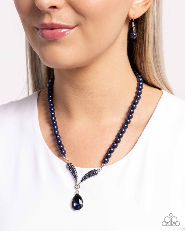 Avant-Garde Adornment - Blue - Paparazzi Necklace Image