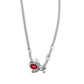 Paparazzi Necklace ~ Bedazzled Beetle - Red