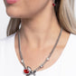 Paparazzi Necklace ~ Bedazzled Beetle - Red