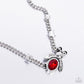 Paparazzi Necklace ~ Bedazzled Beetle - Red