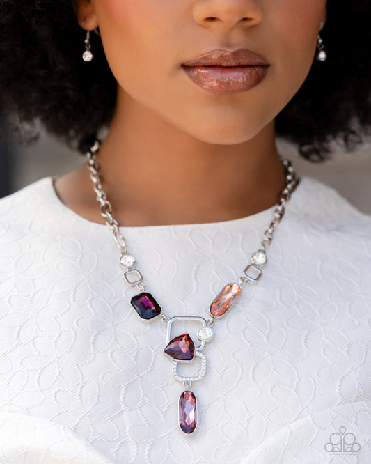 Paparazzi Necklace PREORDER ~ Artistic Elegance - Purple