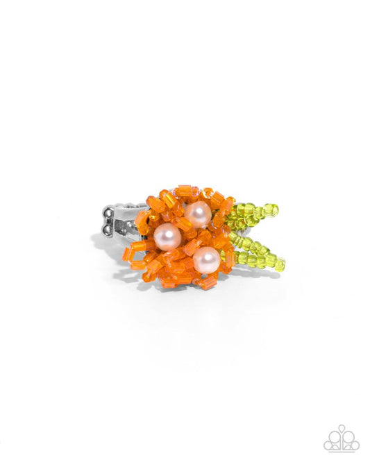 Pearl Priority - Orange - Paparazzi Ring Image