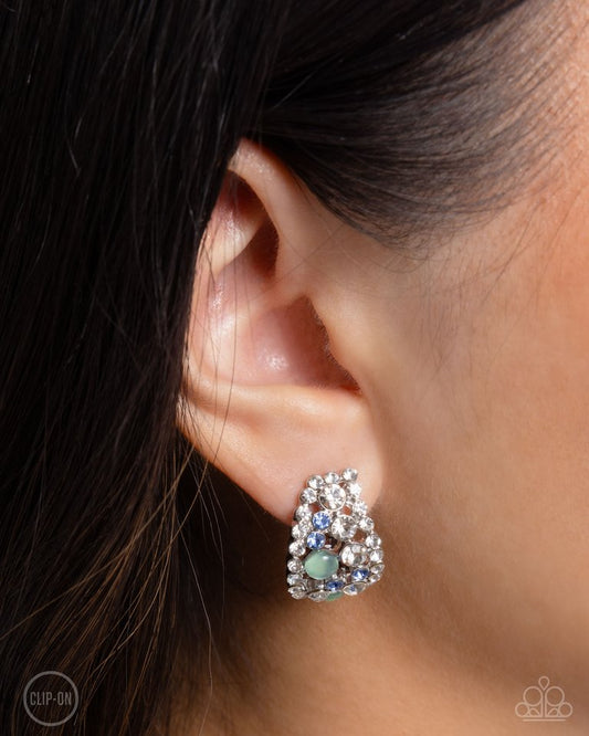 Elite Embrace - Green - Paparazzi Earring Image