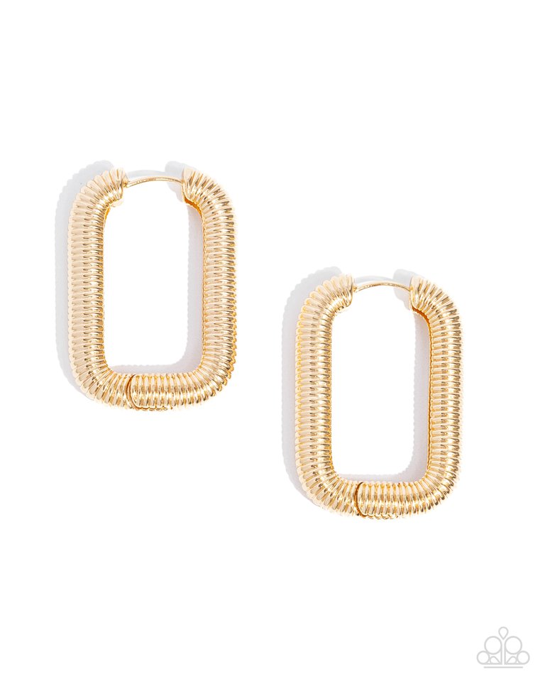 Spiral Supply - Gold - Paparazzi Earring Image