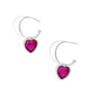 Diamond of the Night - Pink - Paparazzi Earring Image