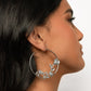 Blooming Benefit - Silver - Paparazzi Earring Image