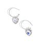 Diamond of the Night - White - Paparazzi Earring Image