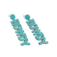 Howdy Headline - Blue - Paparazzi Earring Image