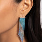Careless Cascade - Blue - Paparazzi Earring Image