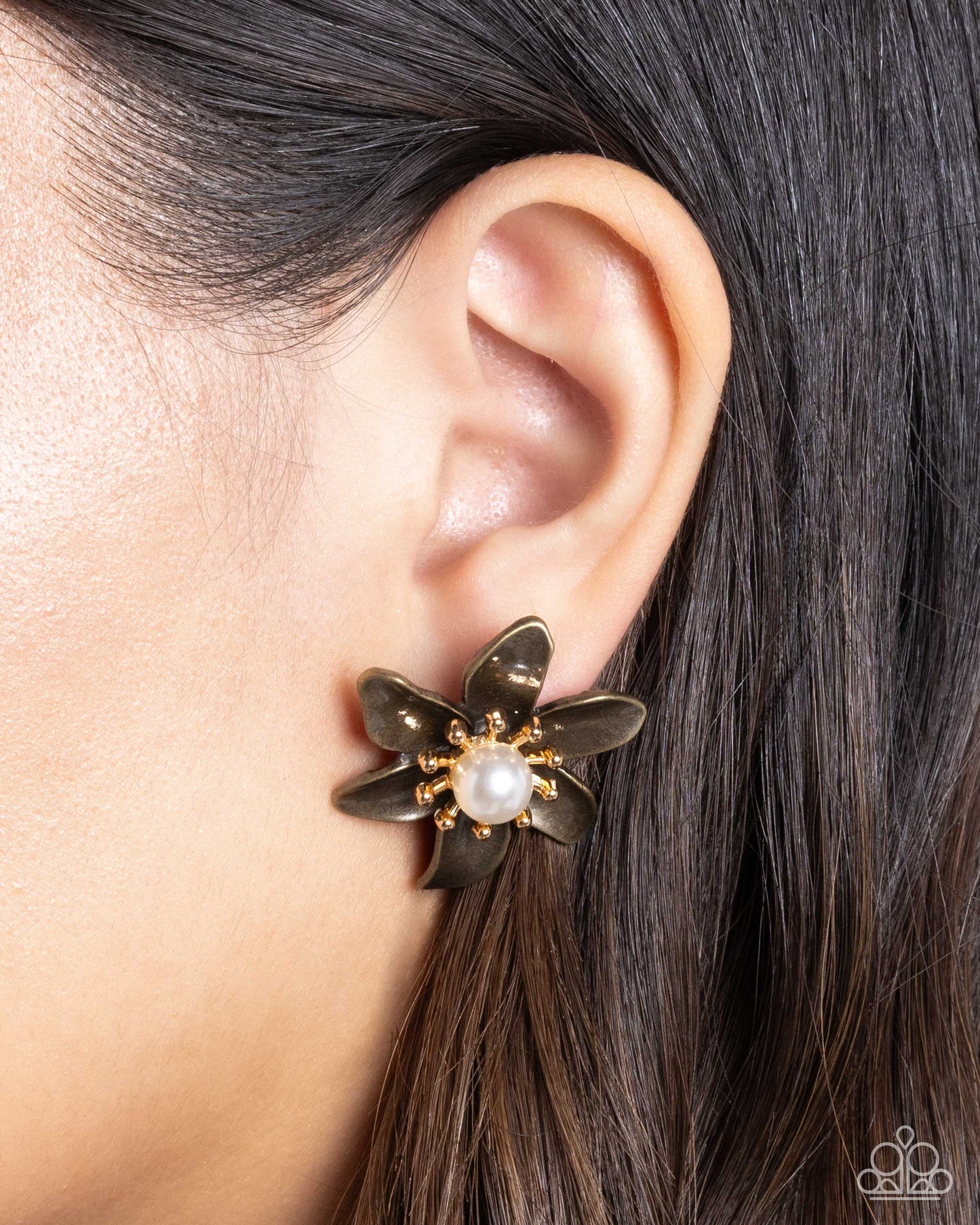 Well Established Whimsy - Brass - Paparazzi Earring Image