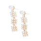 Pearl Pastime - Gold - Paparazzi Earring Image