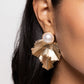 Mermaid Memorate - Gold - Paparazzi Earring Image