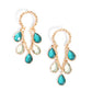 Highest Grade - Green - Paparazzi Earring Image