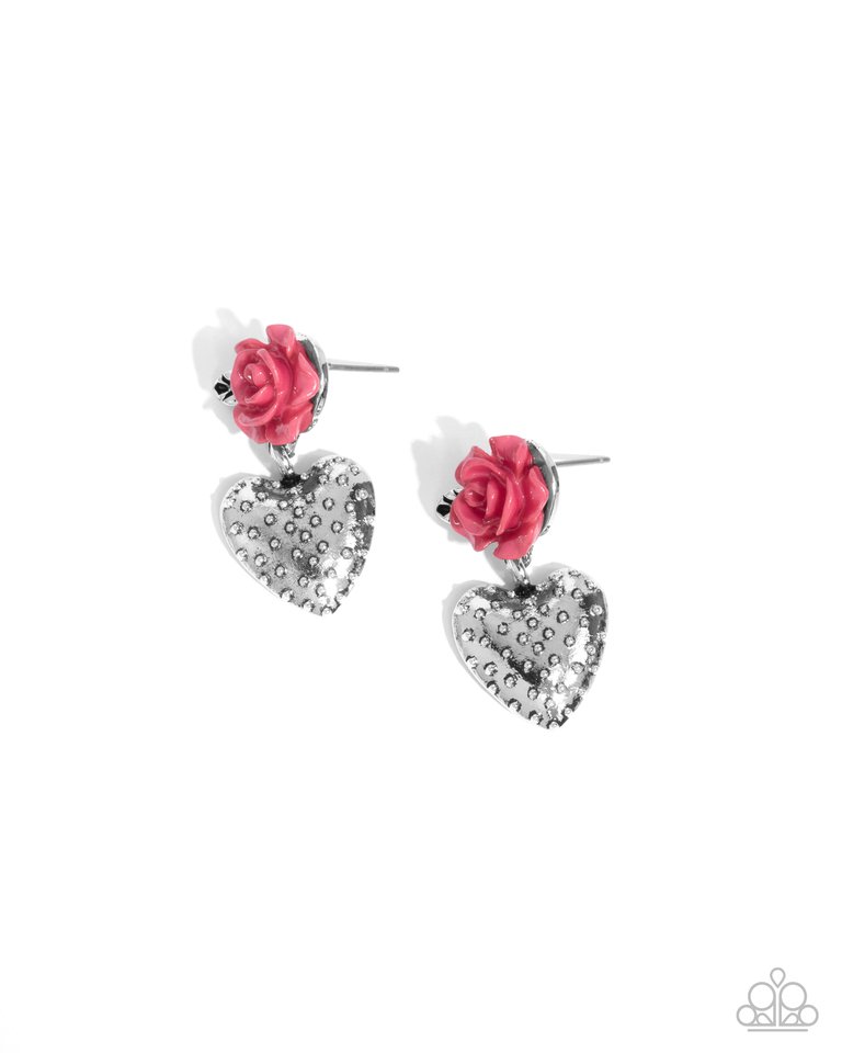 Girly Grade - Pink - Paparazzi Earring Image