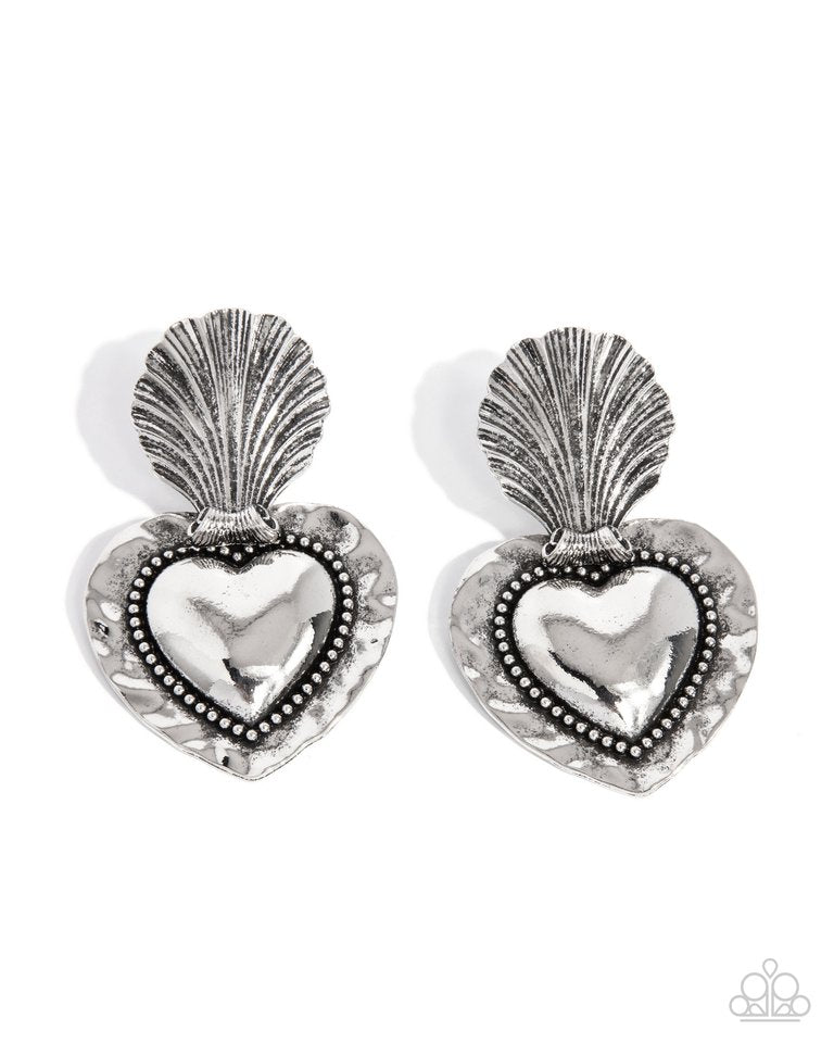 Mythical Moment - Silver - Paparazzi Earring Image