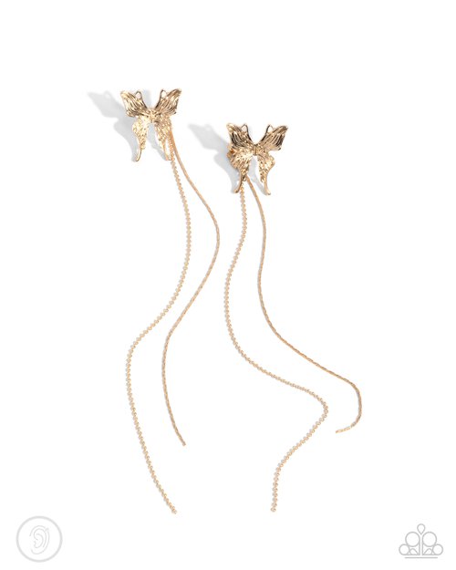 Take Flight - Gold - Paparazzi Earring Image