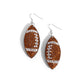 Thrilling Touchdown - Brown - Paparazzi Earring Image