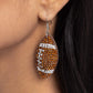 Thrilling Touchdown - Brown - Paparazzi Earring Image