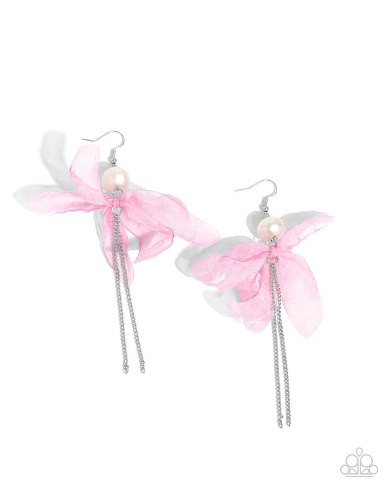 Ballerina Build - Pink - Paparazzi Earring Image