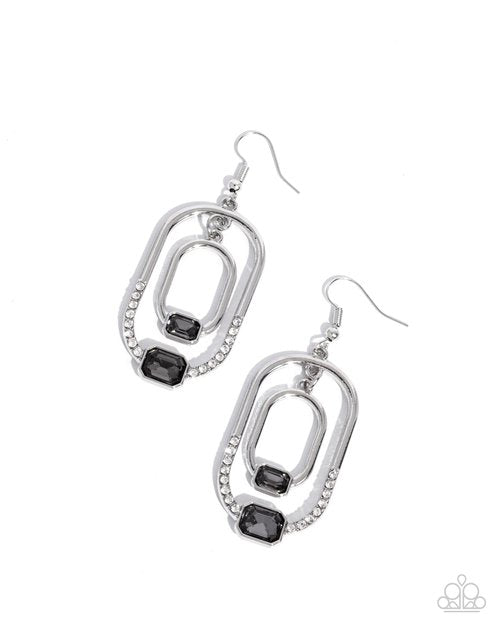 Matching Magic - Silver - Paparazzi Earring Image