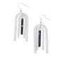 Coarse Conversation - Black - Paparazzi Earring Image