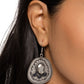 Cowboy Chaperone - Black - Paparazzi Earring Image