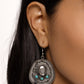 Cowboy Chaperone - Blue - Paparazzi Earring Image