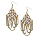 Trenchant Transformation - Brass - Paparazzi Earring Image