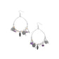 Feathered Fringe - Purple - Paparazzi Earring Image