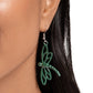 Dapper Dragonfly - Green - Paparazzi Earring Image