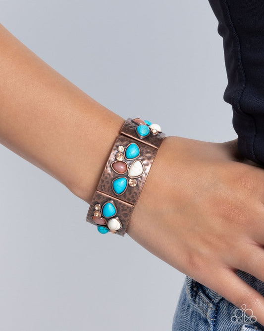 Folksy Fame - Copper - Paparazzi Bracelet Image