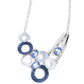 Compelling Circles - Blue - Paparazzi Necklace Image