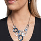 Compelling Circles - Blue - Paparazzi Necklace Image