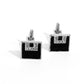 Classy Cuff Links - Black - Paparazzi Bracelet Image