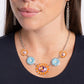 Floral Facade - Orange - Paparazzi Necklace Image