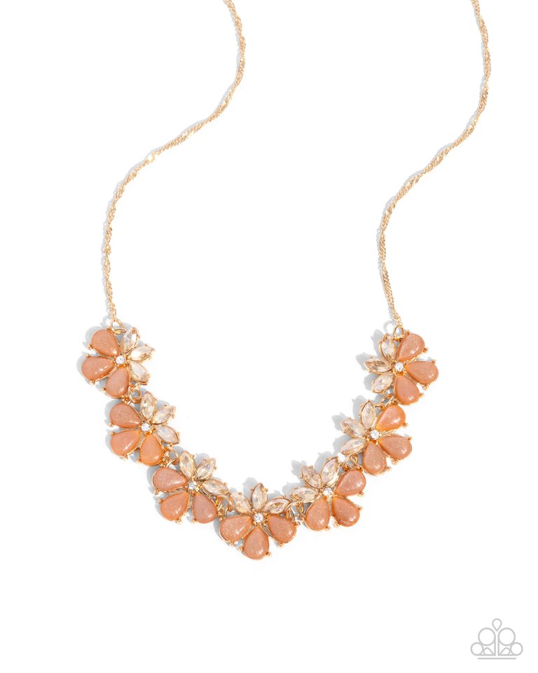 Consistent Chic - Orange - Paparazzi Necklace Image