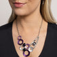 Compelling Circles - Purple - Paparazzi Necklace Image