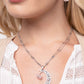 Crescent Charm - Pink - Paparazzi Necklace Image