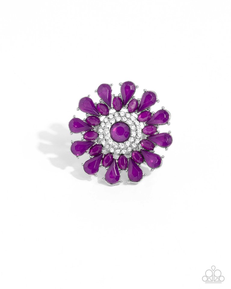 Steady Shimmer - Purple - Paparazzi Ring Image