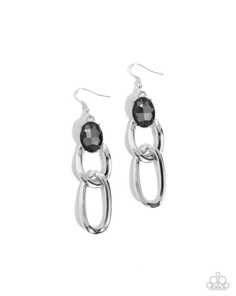 Lavish Loyalty - Silver - Paparazzi Earring Image