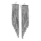 Careless Cascade - Black - Paparazzi Earring Image