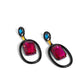 Dipped in Dazzle - Black - Paparazzi Earring Image