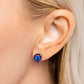 Sweetheart Stunner - Blue - Paparazzi Earring Image