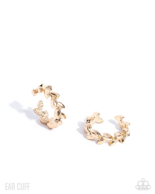 Laurel Limit - Gold - Paparazzi Earring Image