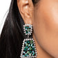 Glistening Gala - Green - Paparazzi Earring Image