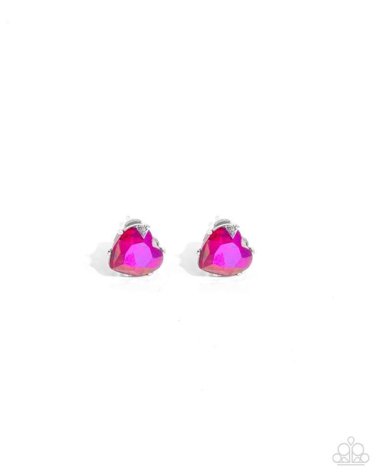 Sweetheart Stunner - Pink - Paparazzi Earring Image